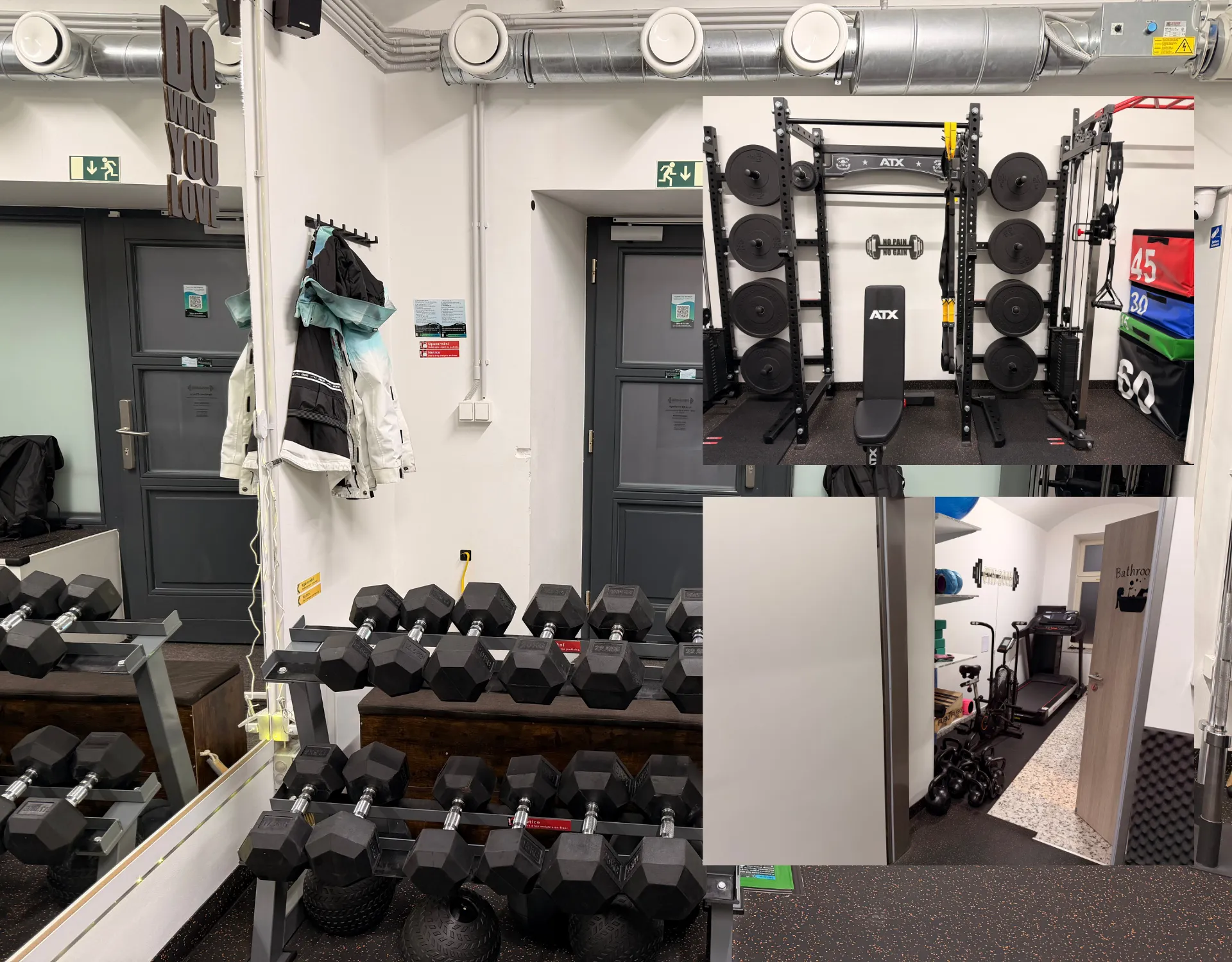 Jak vypadá posilovna